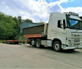 Artic lowloader extended haulage shropshire  specialist