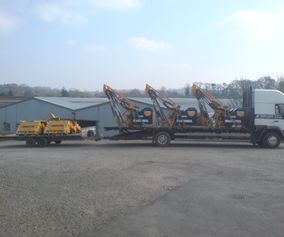 lorry and trailer loaded